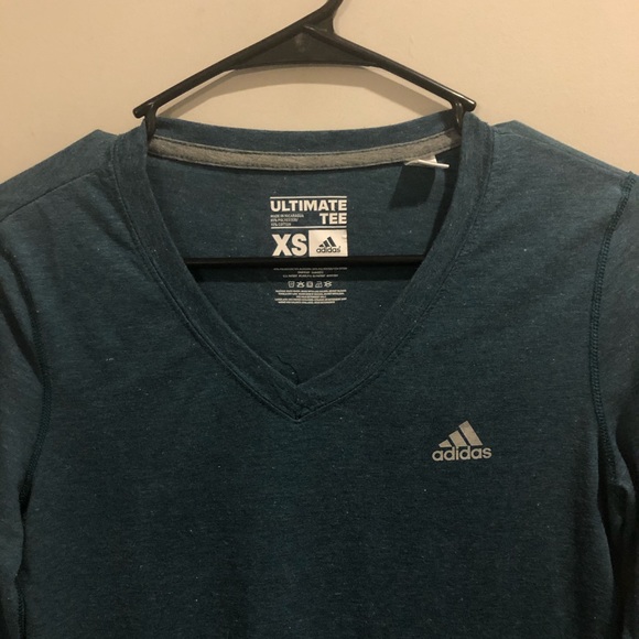 Adidas Climalite ultimate tee long sleeve green - Picture 2 of 8